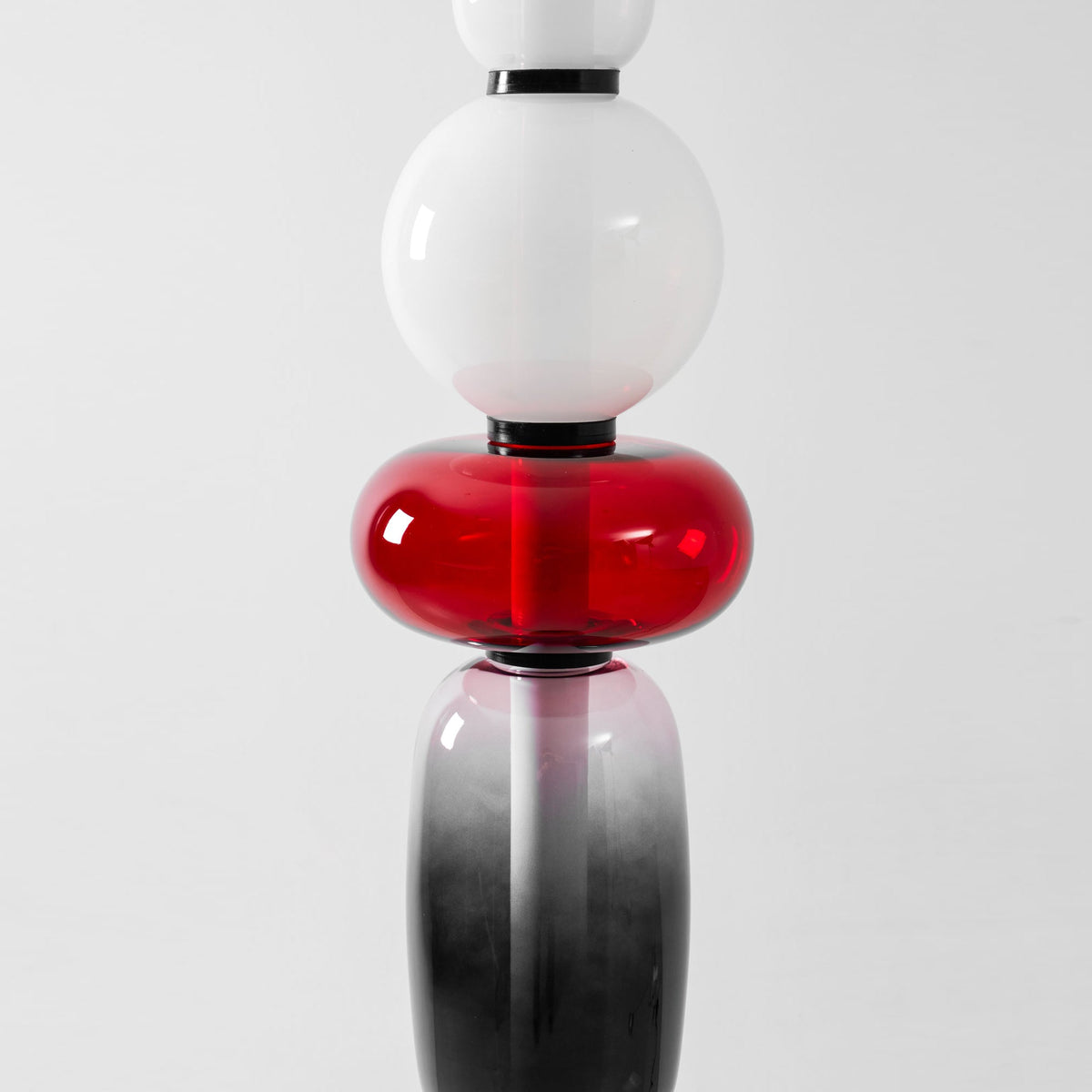 Lampada da Terra in Vetro a Pebble Sovrapposto