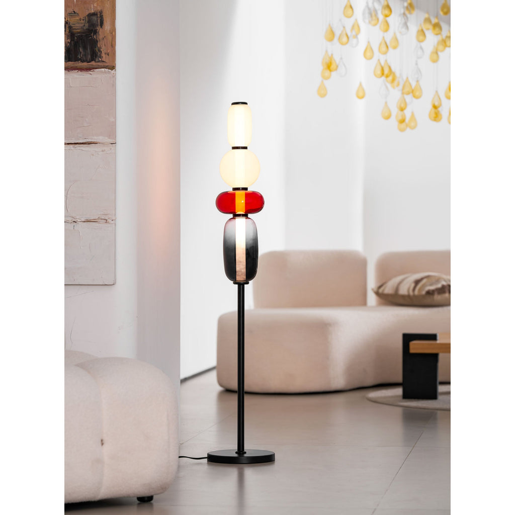 Lampada da Terra in Vetro a Pebble Sovrapposto