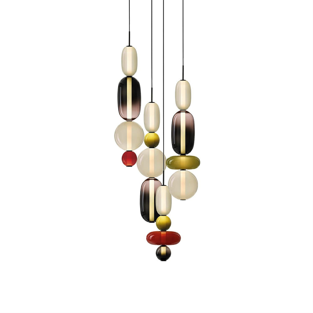 Lampadario in Vetro Colorato