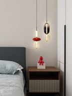 Lampada a sospensione Combo in vetro candito