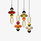 Lampada a sospensione Combo in vetro candito