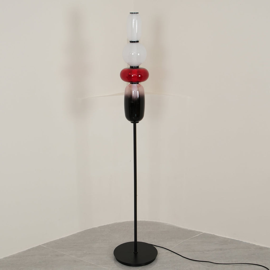 Lampada da Terra in Vetro a Pebble Sovrapposto