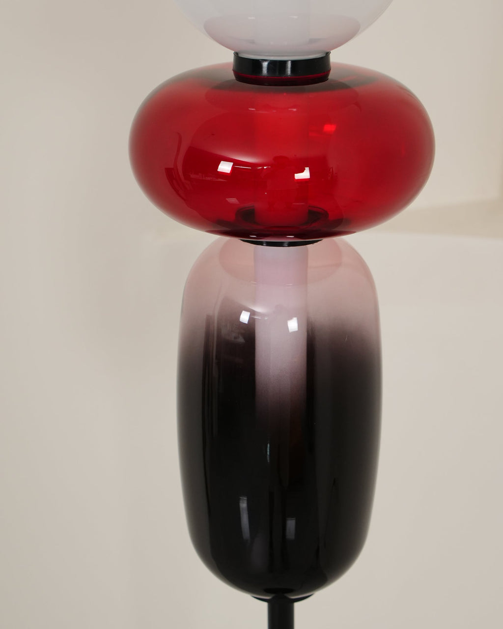 Lampada da Terra in Vetro a Pebble Sovrapposto