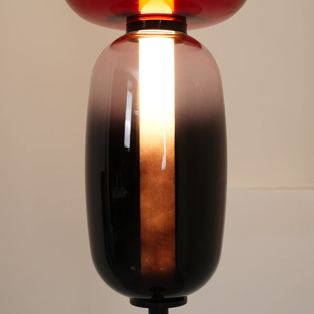 Lampada da Terra in Vetro a Pebble Sovrapposto