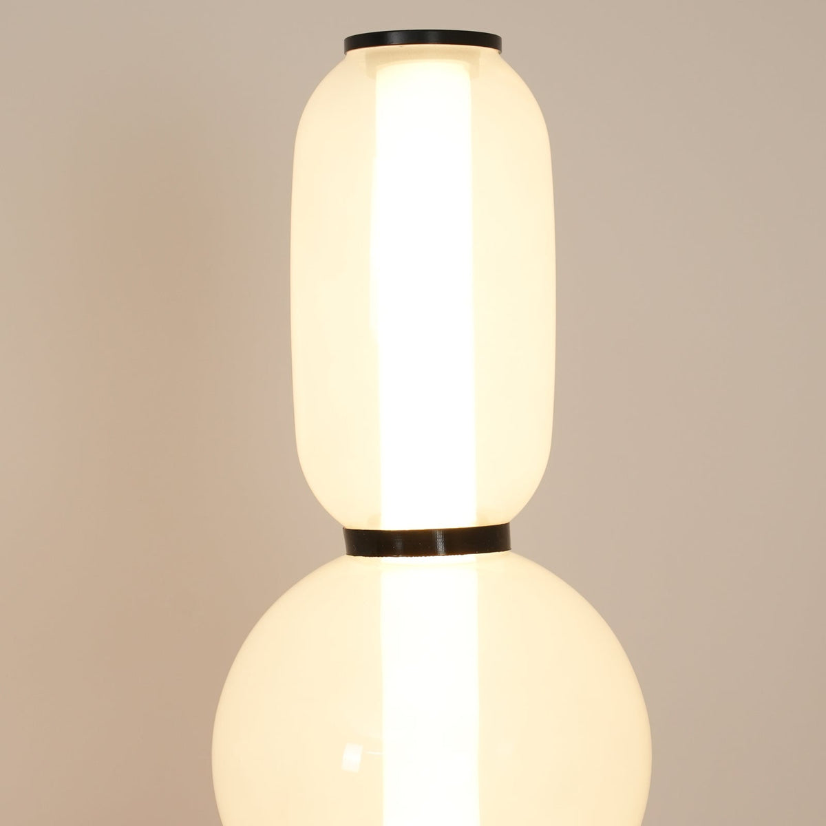 Lampada da Terra in Vetro a Pebble Sovrapposto