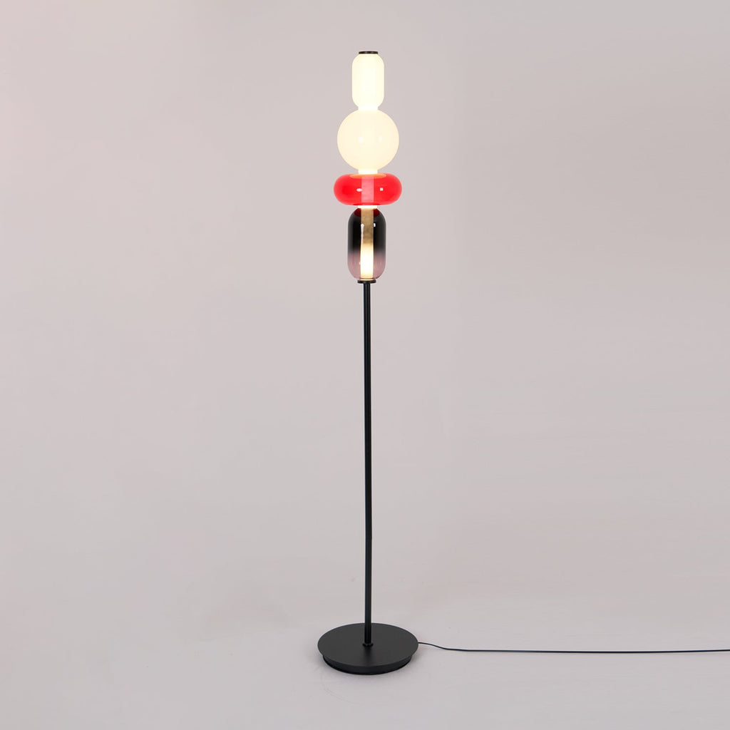 Lampada da Terra in Vetro a Pebble Sovrapposto