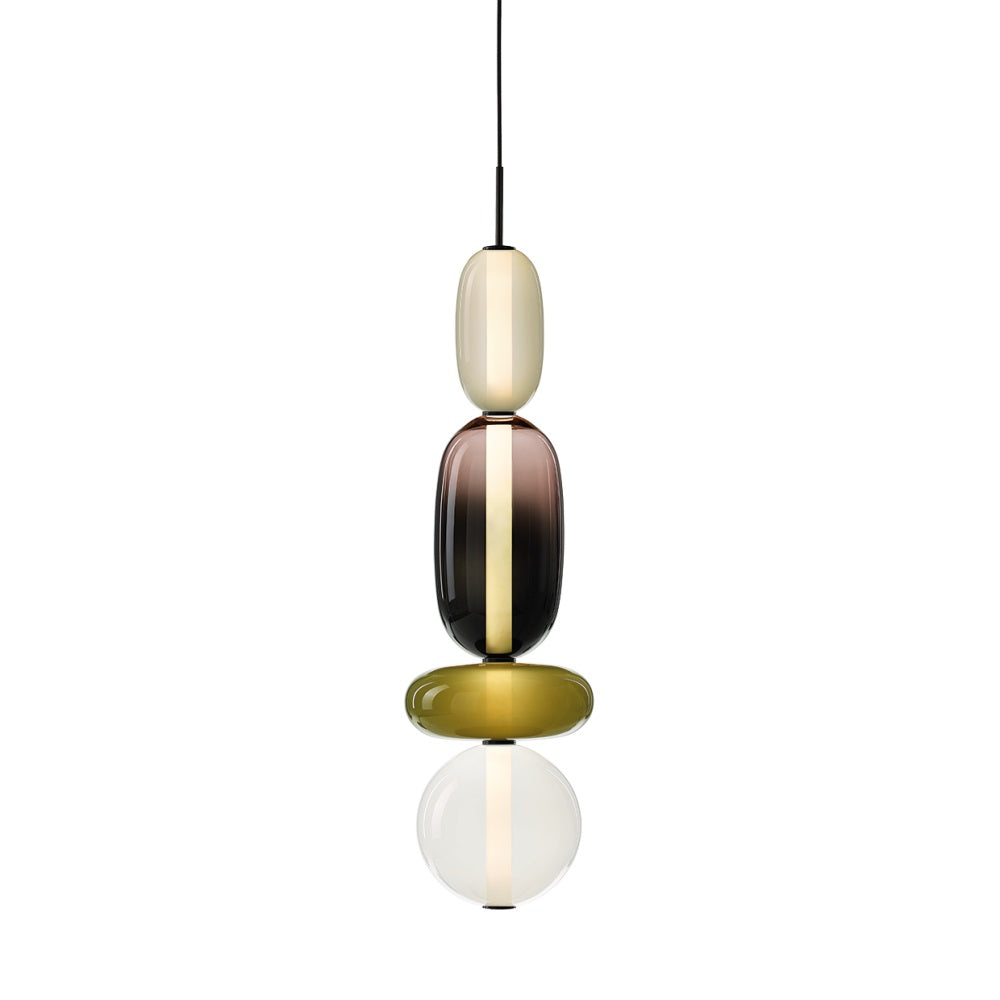 Lampada a Sospensione in Vetro Colorato