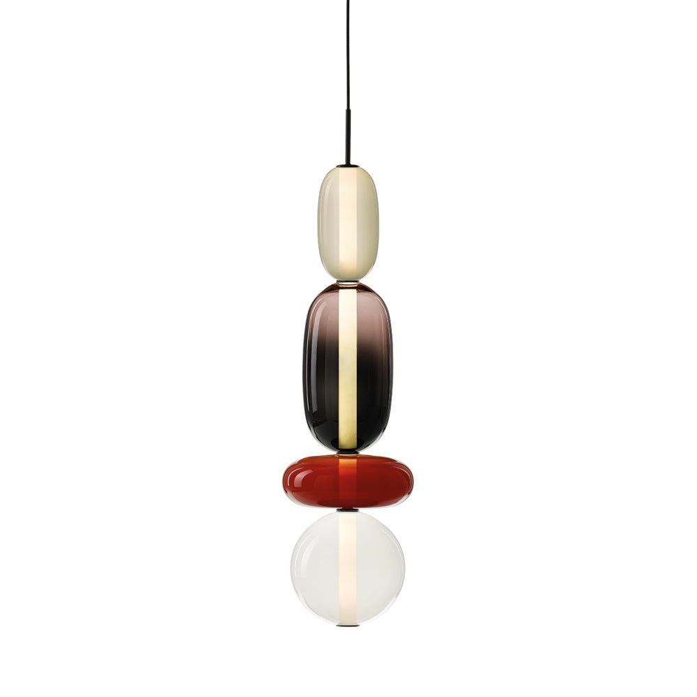 Lampada a Sospensione in Vetro Colorato