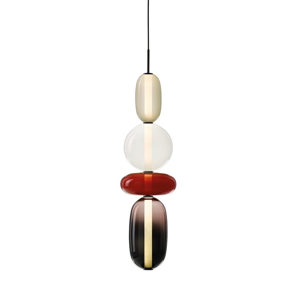 Lampada a Sospensione in Vetro Colorato