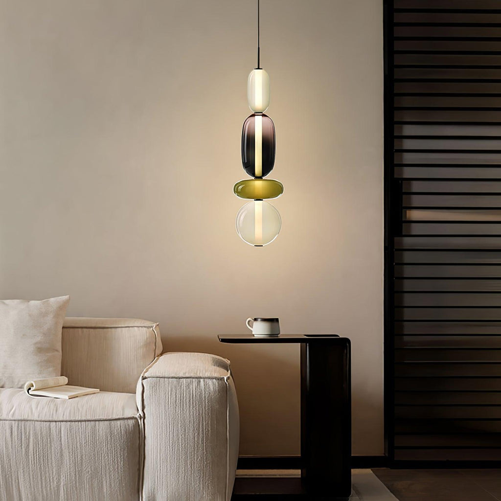 Lampada a Sospensione in Vetro Colorato