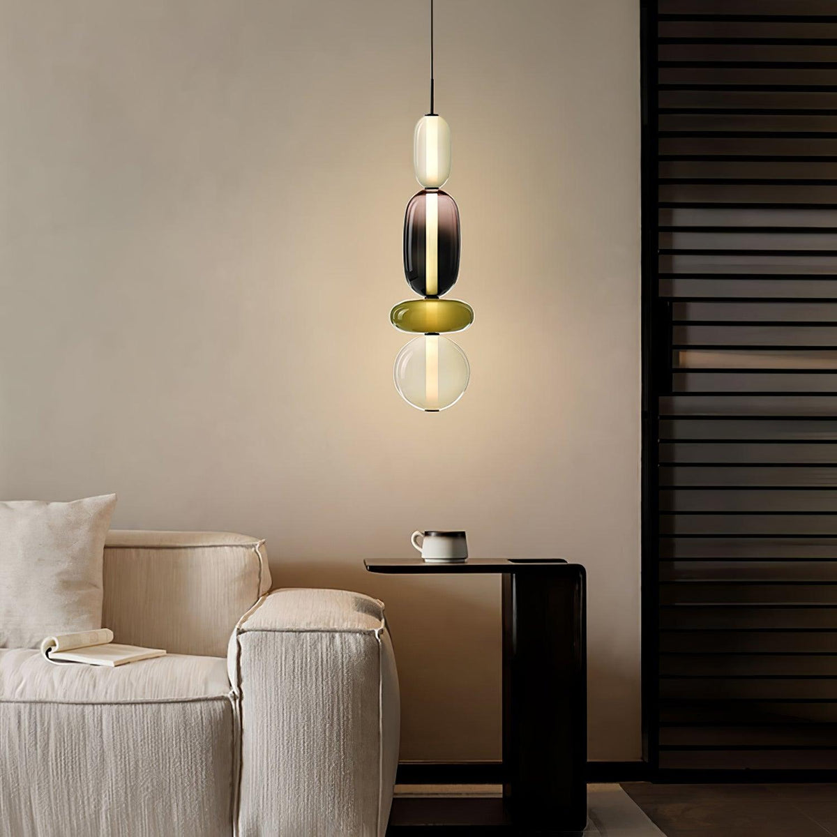 Lampada a Sospensione in Vetro Colorato
