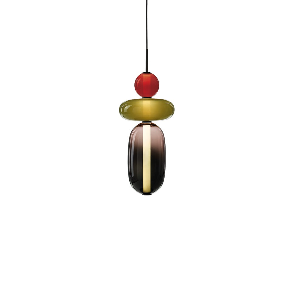 Lampada a Sospensione in Vetro Colorato