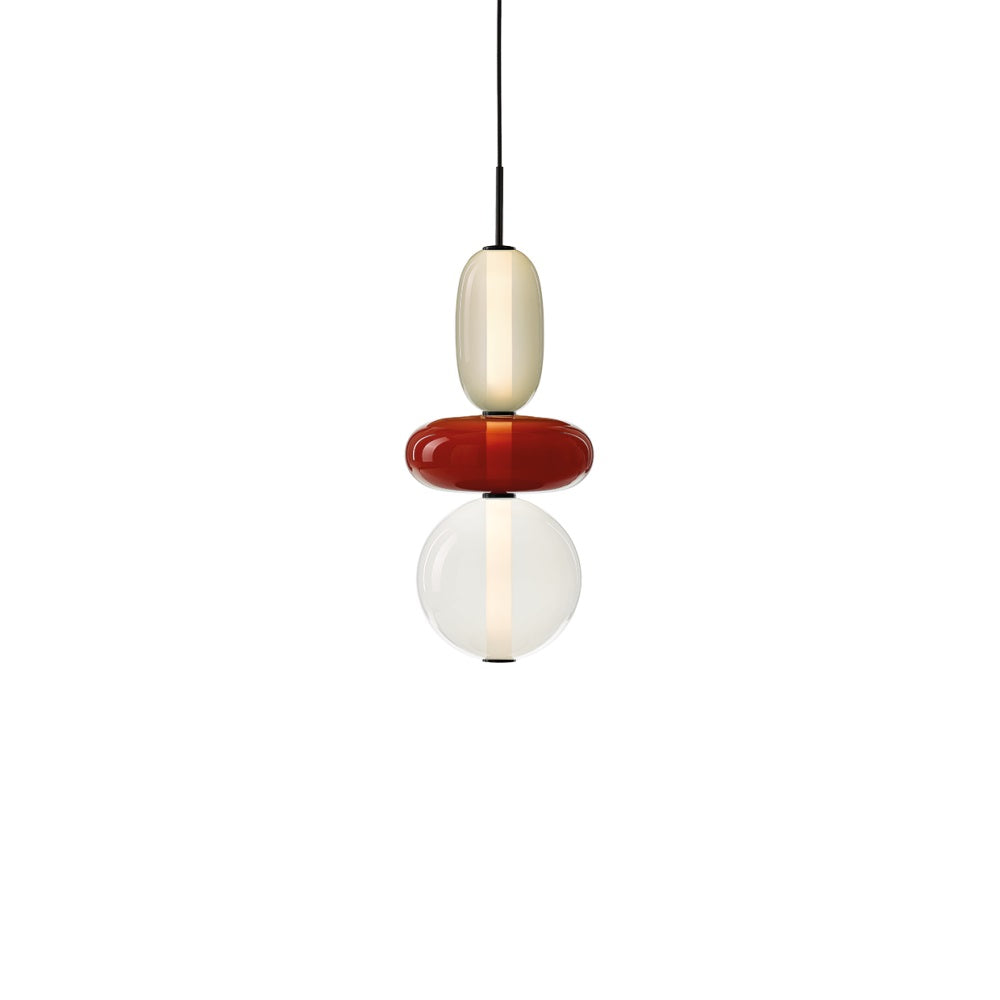 Lampada a Sospensione in Vetro Colorato