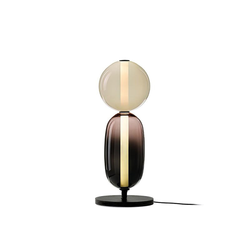 Lampada da Tavolo in Vetro Colorato