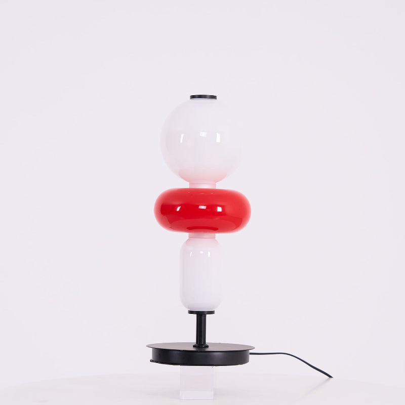 Lampada da Tavolo in Vetro Colorato
