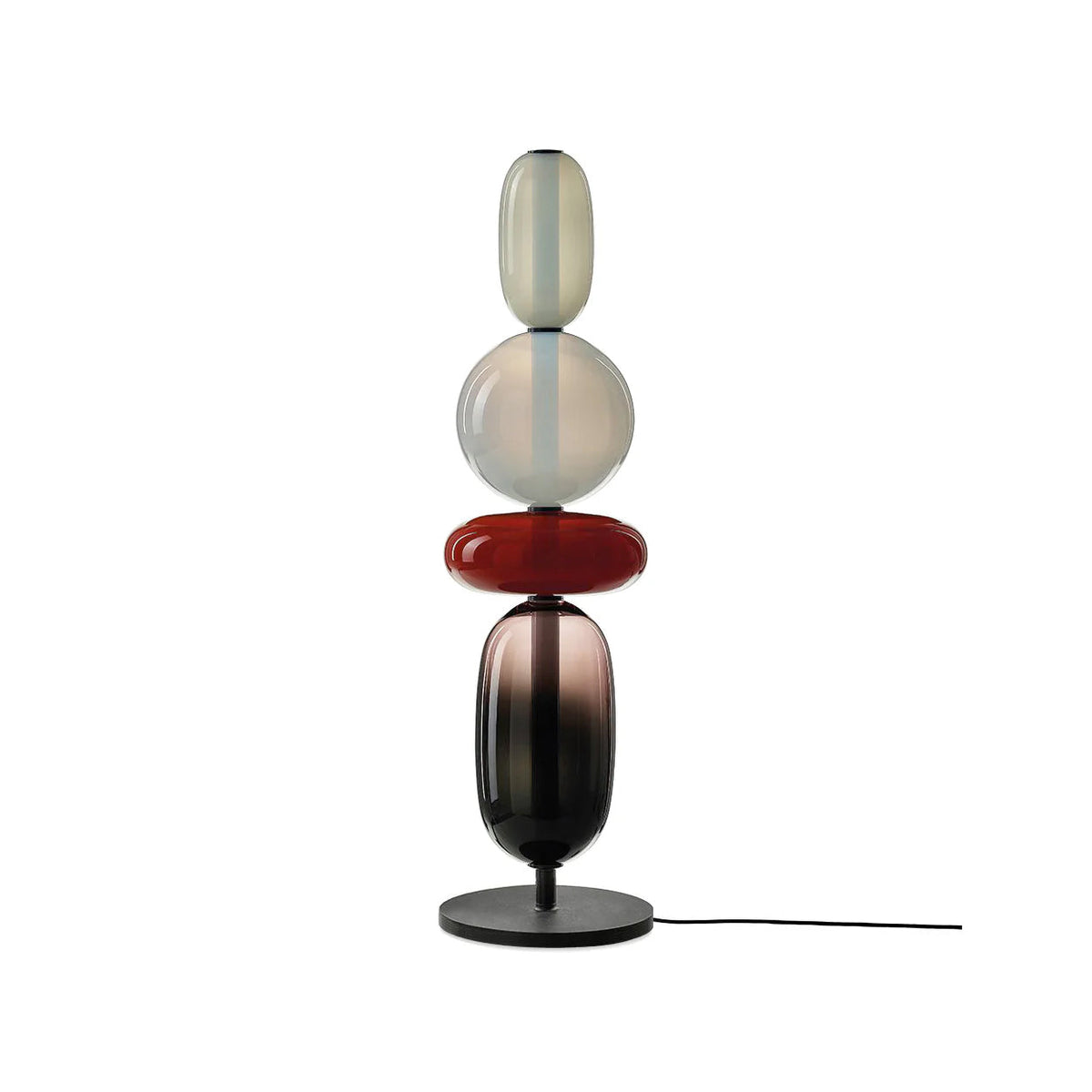Lampada da Tavolo in Vetro Colorato