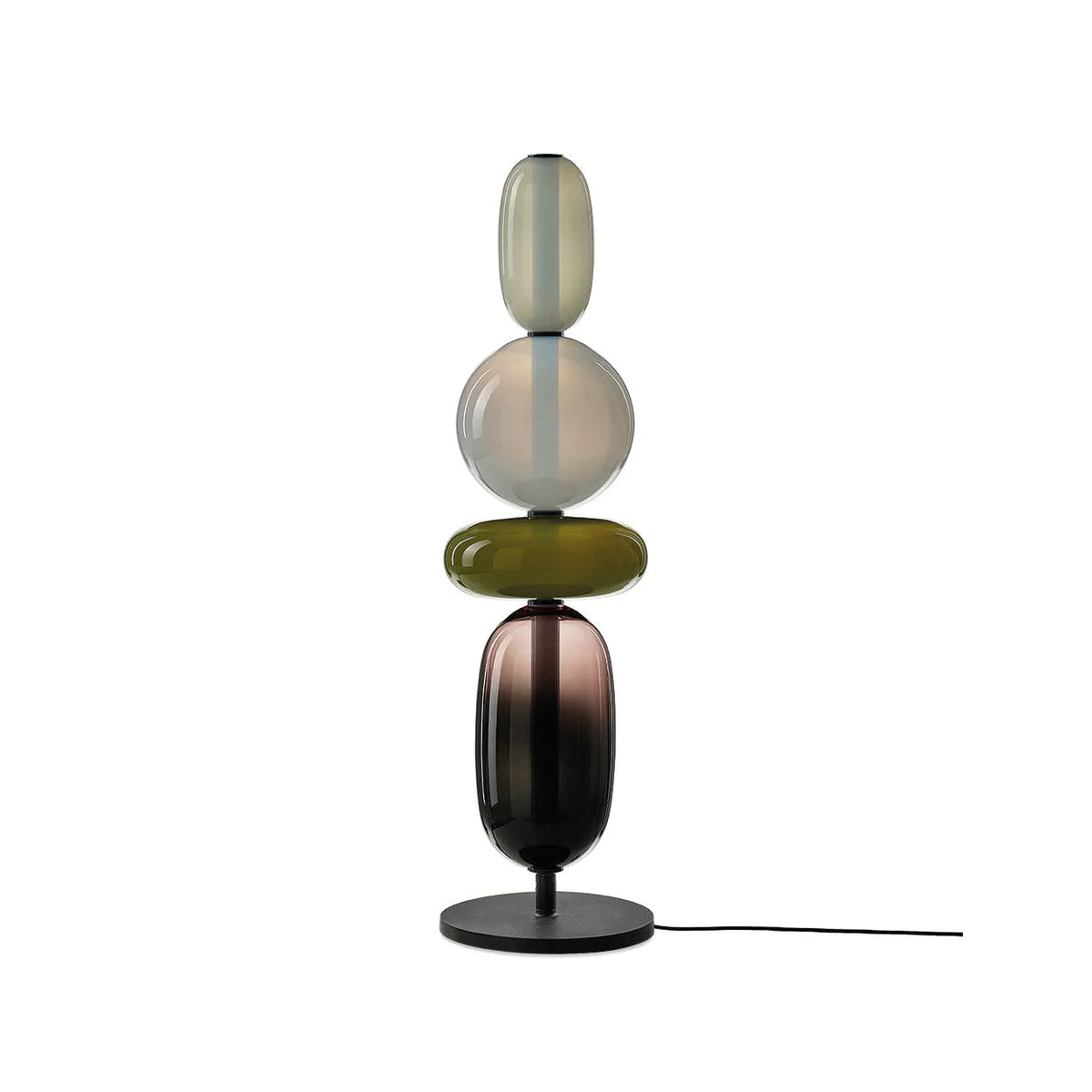 Lampada da Tavolo in Vetro Colorato