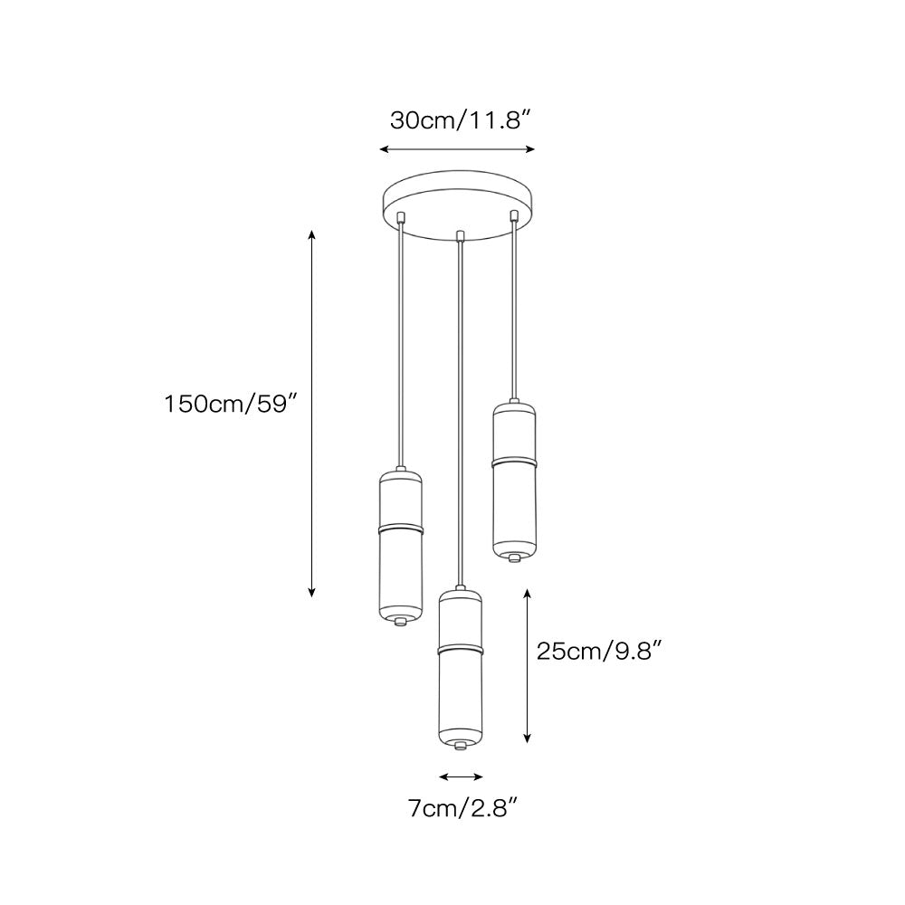 Lampadario Canella Alabastro