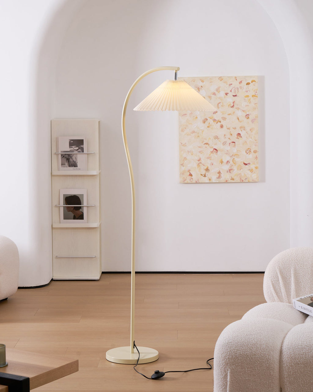 Lampada da Terra Crescini Pieghettata