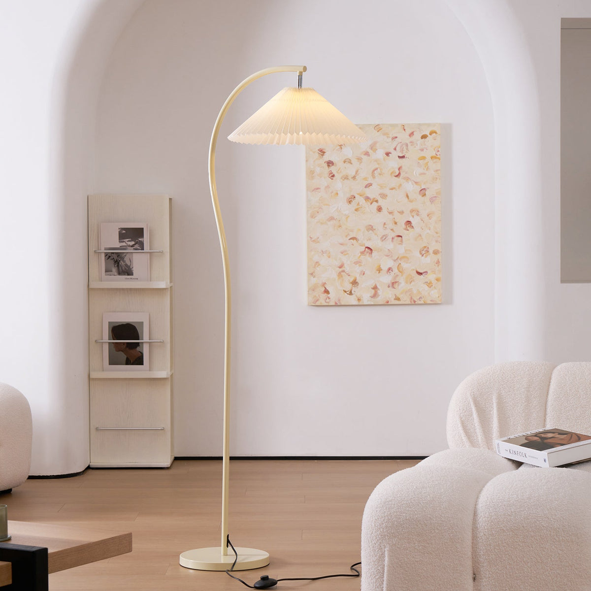 Lampada da Terra Crescini Pieghettata