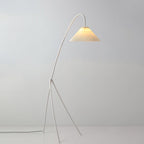 Lampada da terra Caralaven – Struttura in metallo – Beige – 160 cm – Design moderno pieghevole per soggiorno e ufficio