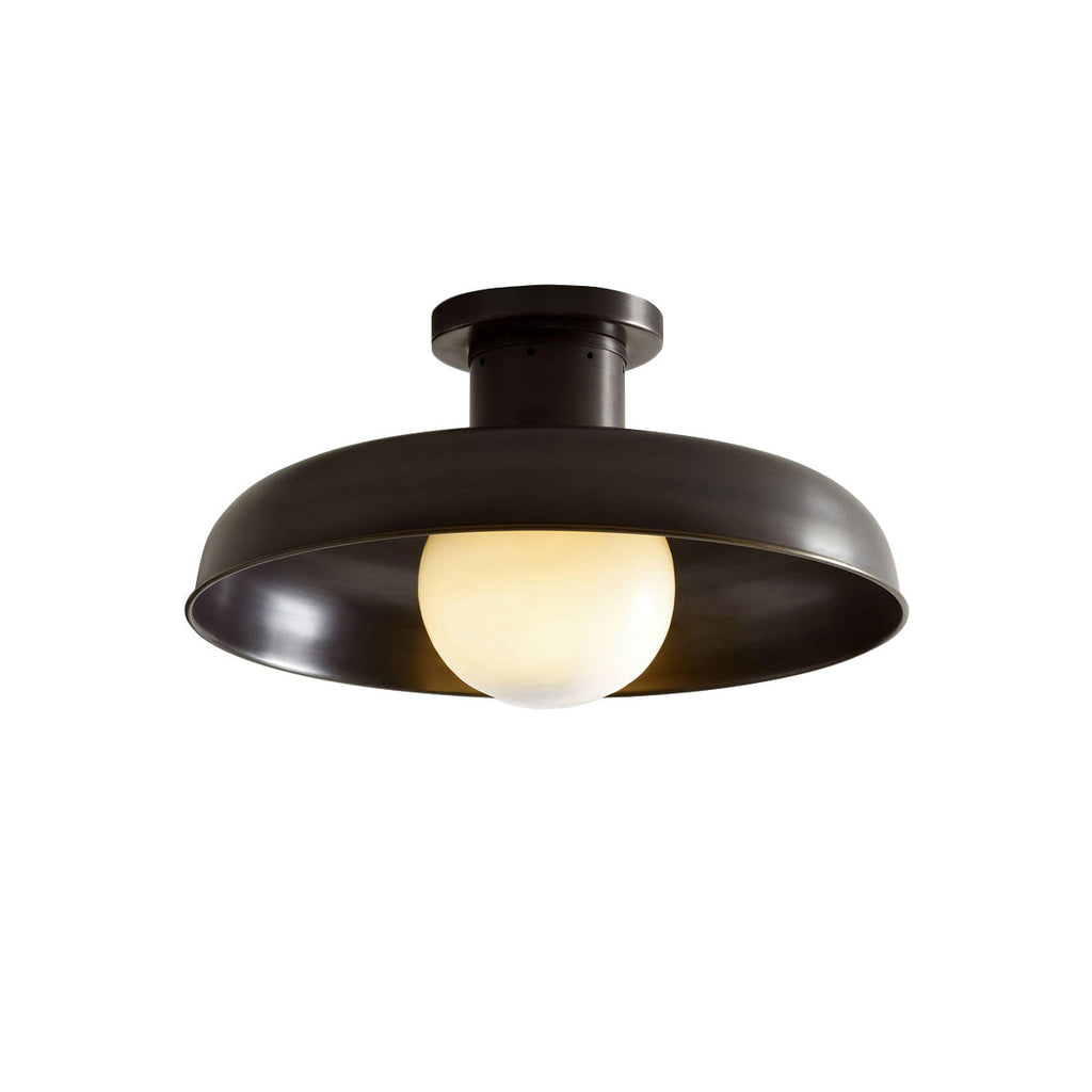 Lampada da soffitto semi flush Cadence in vetro