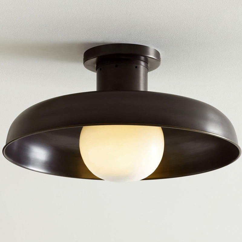 Lampada da soffitto semi flush Cadence in vetro