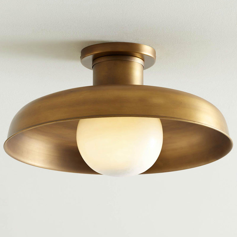 Lampada da soffitto semi flush Cadence in vetro