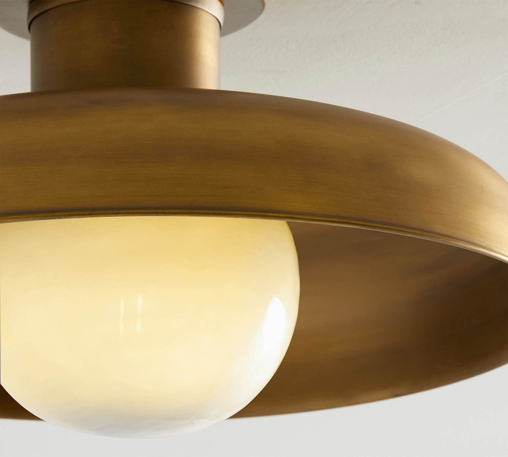 Lampada da soffitto semi flush Cadence in vetro