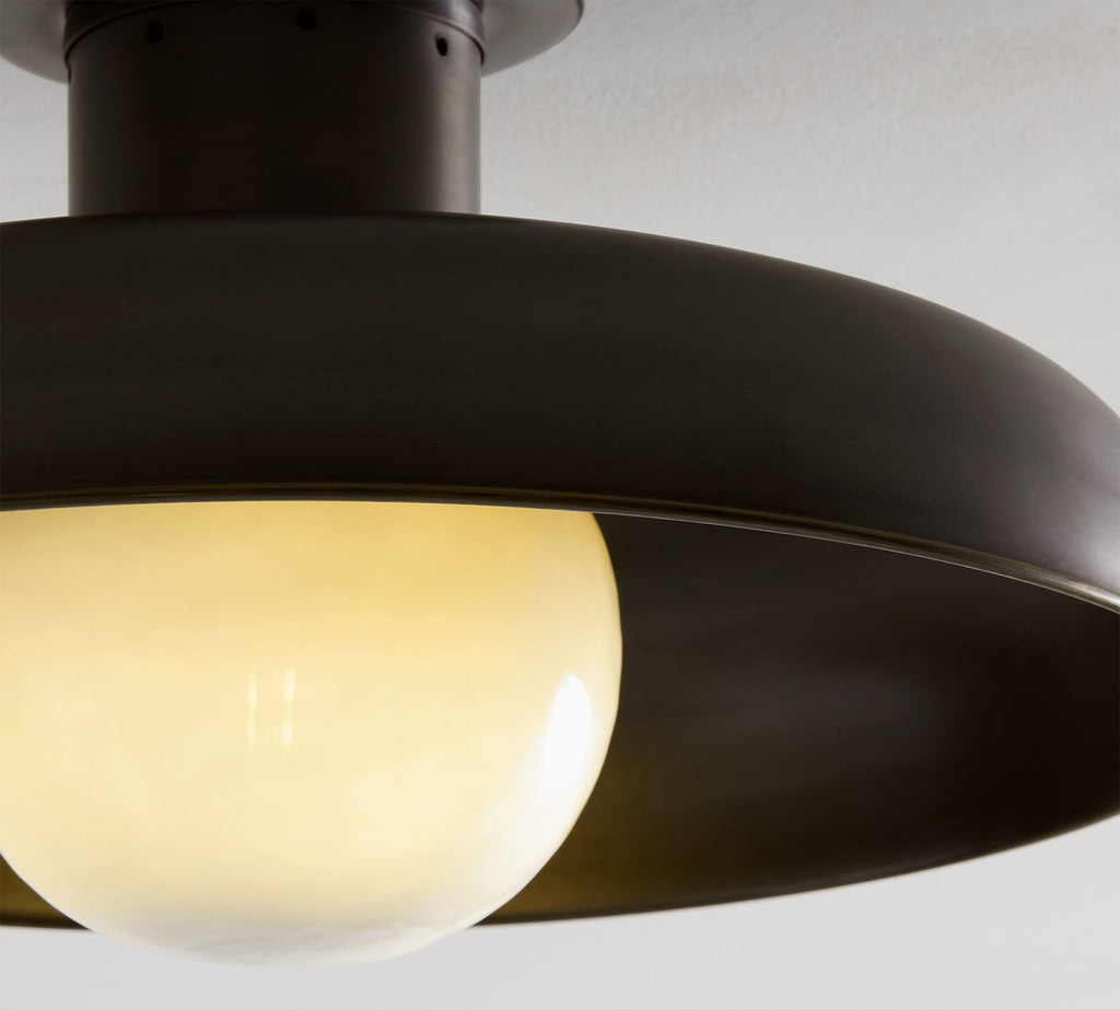 Lampada da soffitto semi flush Cadence in vetro