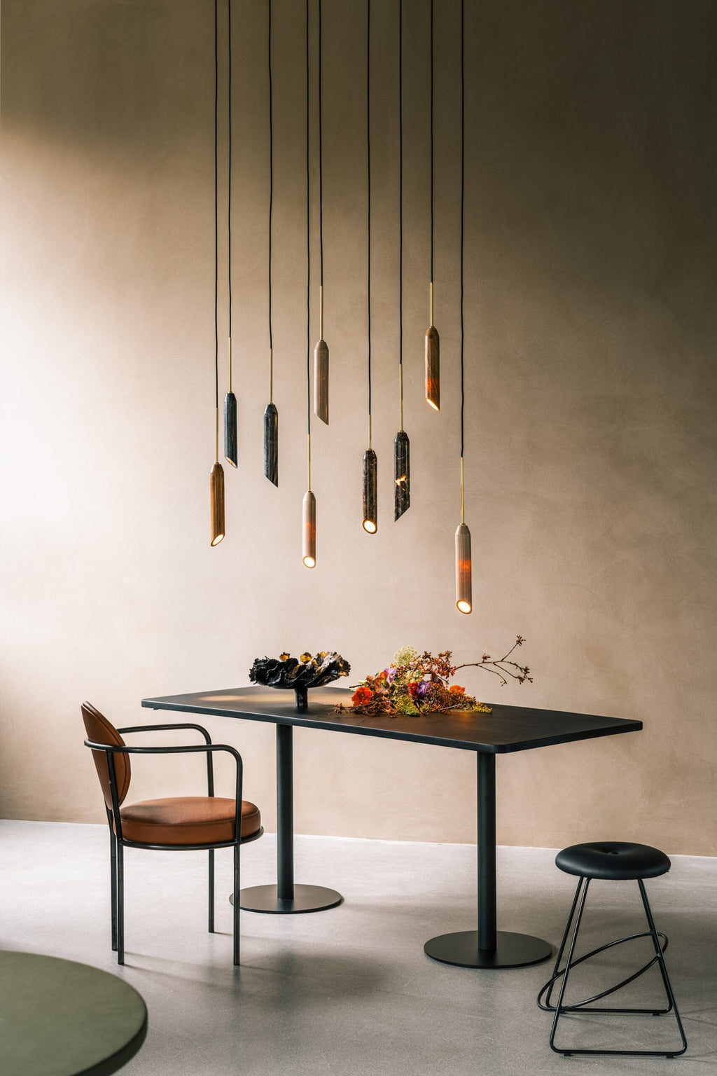 Lampada a sospensione in Marmo Travertino Arise
