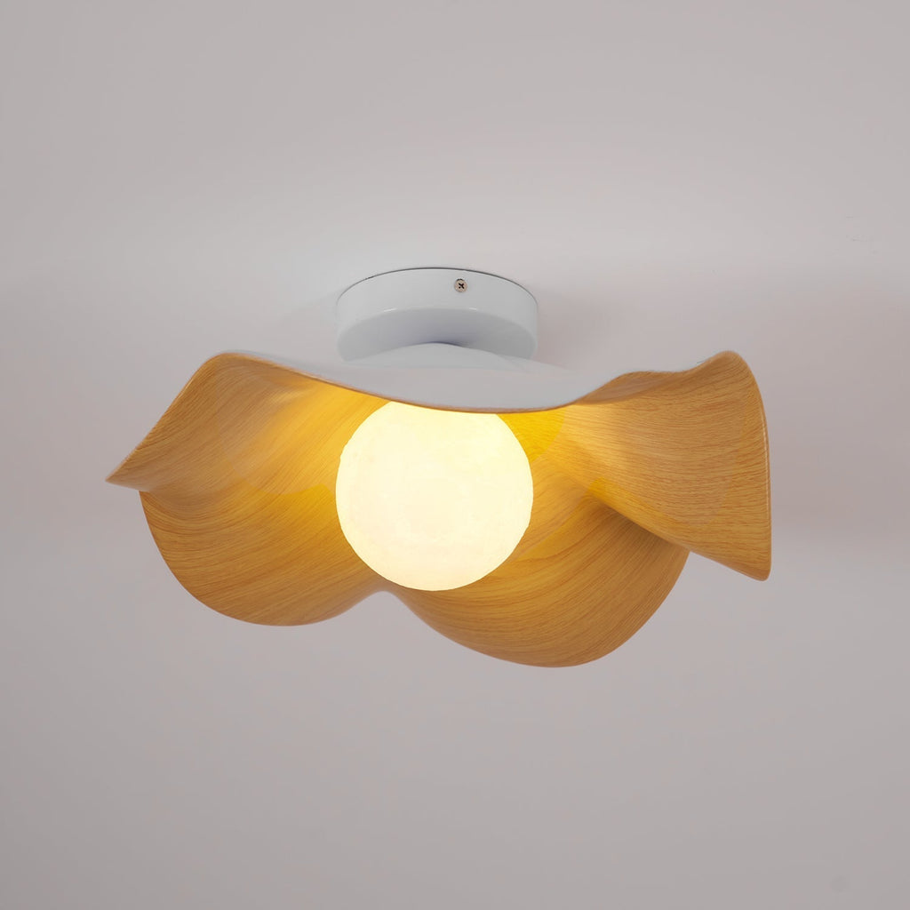 Lampada da soffitto moderna design scultoreo ispirato al legno