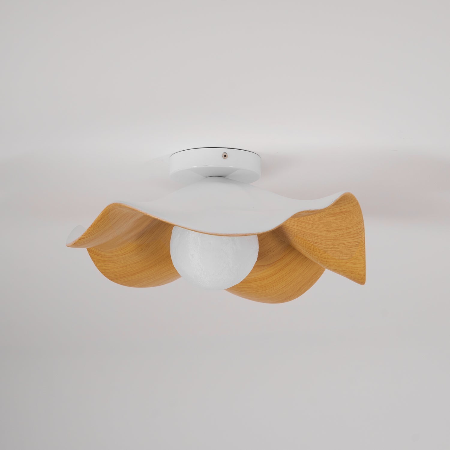 Lampada da soffitto moderna design scultoreo ispirato al legno