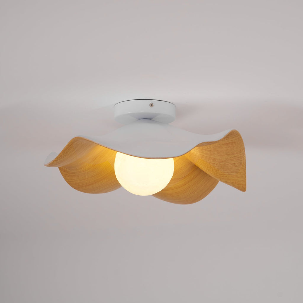 Lampada da soffitto moderna design scultoreo ispirato al legno