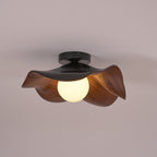 Lampada da soffitto moderna design scultoreo ispirato al legno