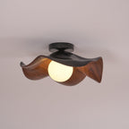 Lampada da soffitto moderna design scultoreo ispirato al legno