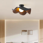 Lampada da soffitto moderna design scultoreo ispirato al legno