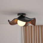 Lampada da soffitto moderna design scultoreo ispirato al legno