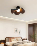Lampada da soffitto moderna design scultoreo ispirato al legno