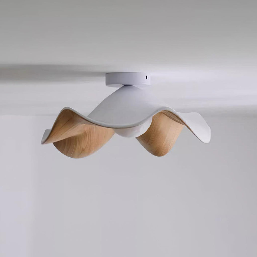 Lampada da soffitto moderna design scultoreo ispirato al legno