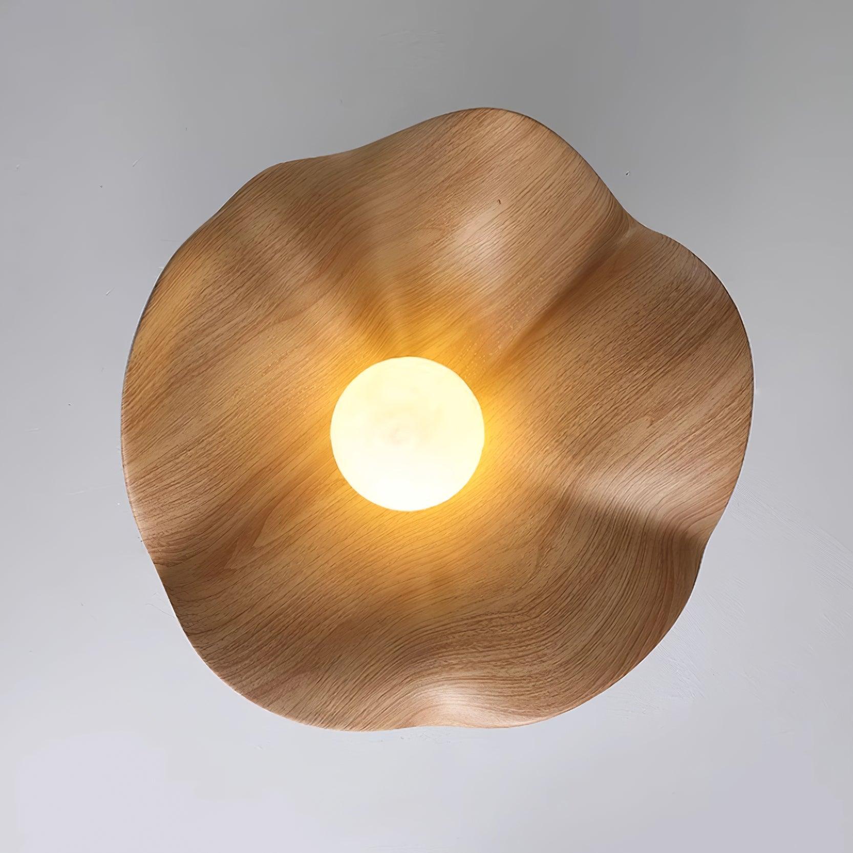 Lampada da soffitto moderna design scultoreo ispirato al legno