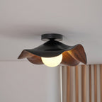 Lampada da soffitto moderna design scultoreo ispirato al legno