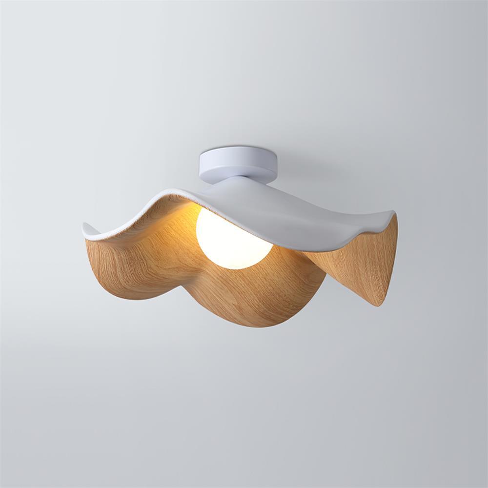 Lampada da soffitto moderna design scultoreo ispirato al legno