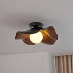 Lampada da soffitto moderna design scultoreo ispirato al legno