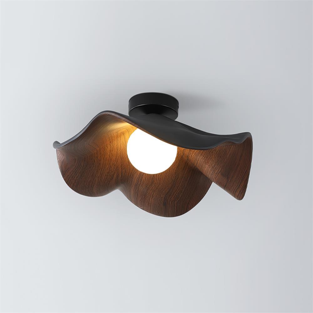 Lampada da soffitto moderna design scultoreo ispirato al legno