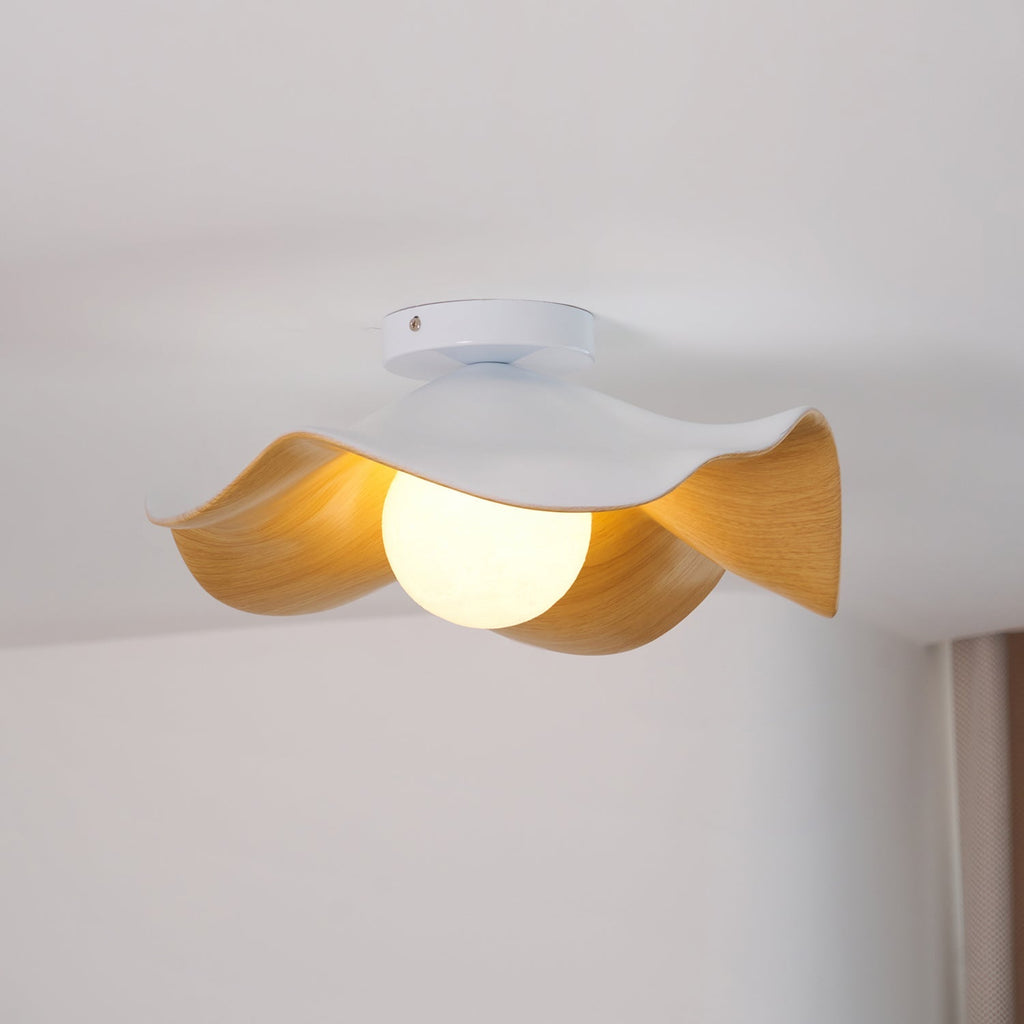Lampada da soffitto moderna design scultoreo ispirato al legno