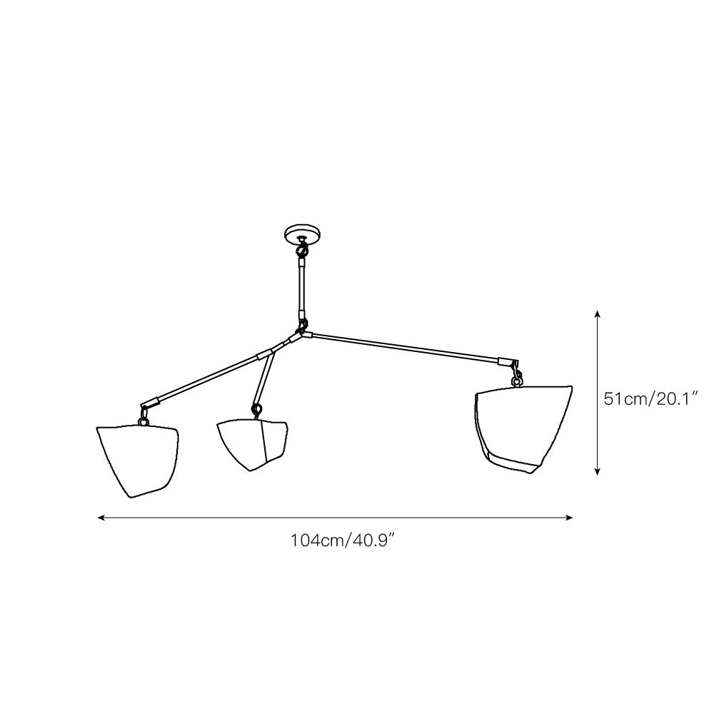 Lampadario Mobile Ramificato