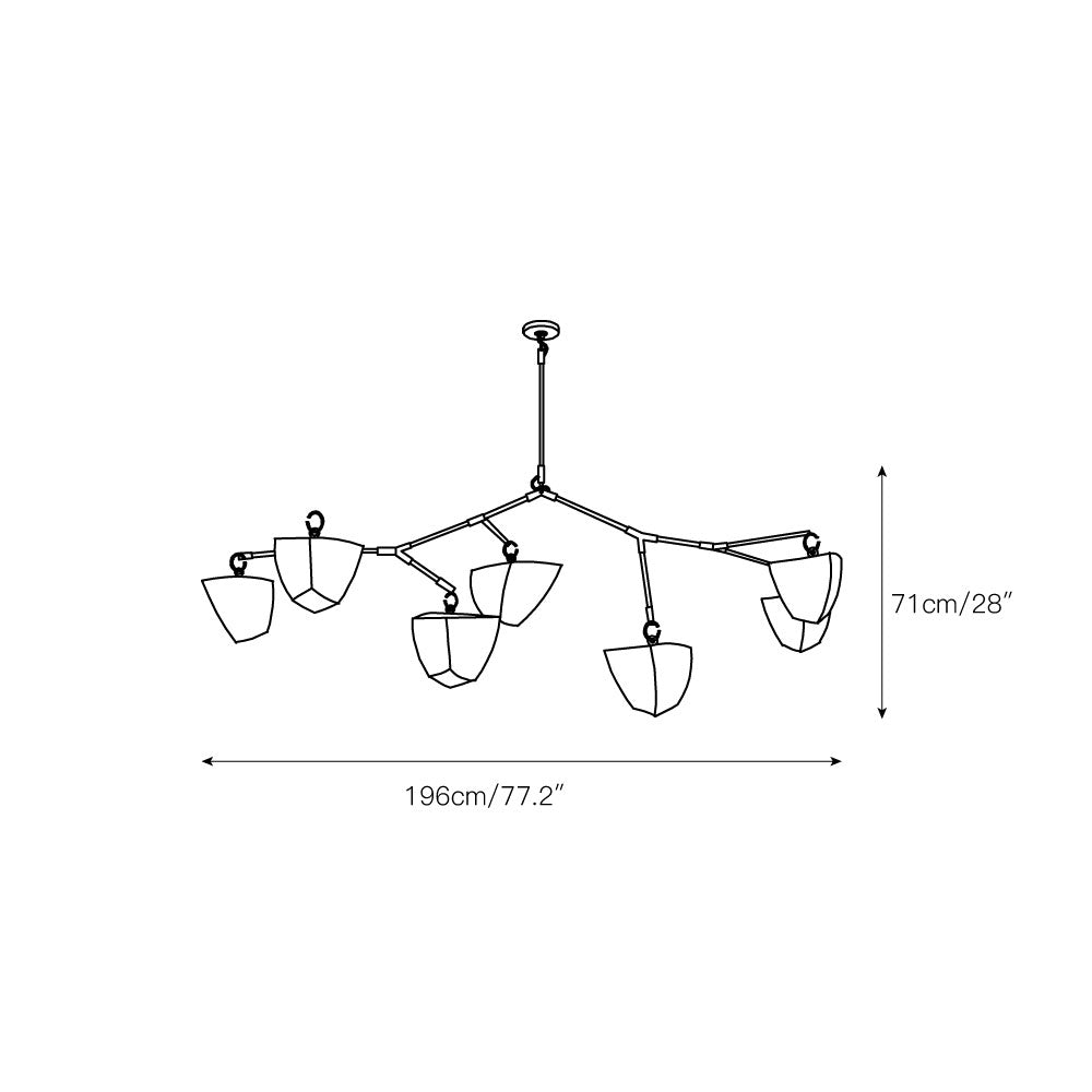 Lampadario Mobile Ramificato