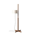 Casvani Lampada da Terra – Legno – Beige – 160 cm – Design Moderno per Soggiorno e Angolo Lettura