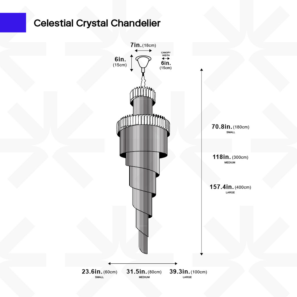 Candelabro di Cristallo Celestiale